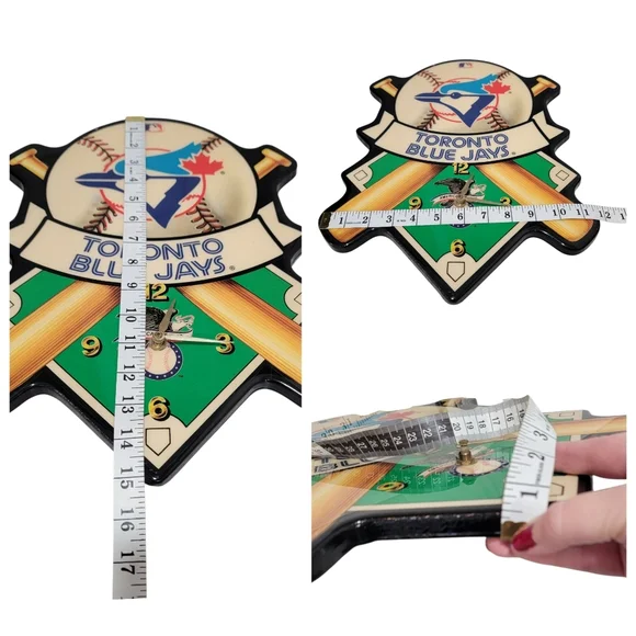 Toronto Blue Jays Baseball MLB Collectables Set Bear, Vintage Wall Clock & Book - Picture 8 of 17
